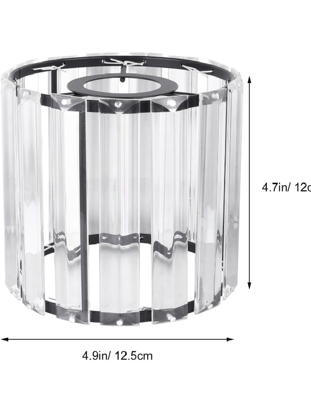 Set Of 4 Crystal Clear Lampshade
